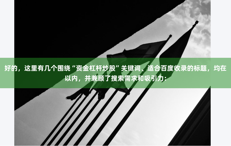 好的，这里有几个围绕“资金杠杆炒股”关键词、适合百度收录的标题，均在以内，并兼顾了搜索需求和吸引力：